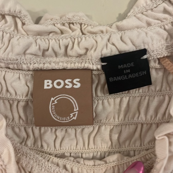 BOSS C Enoemi Smocked Top - L - Picture 2 of 5